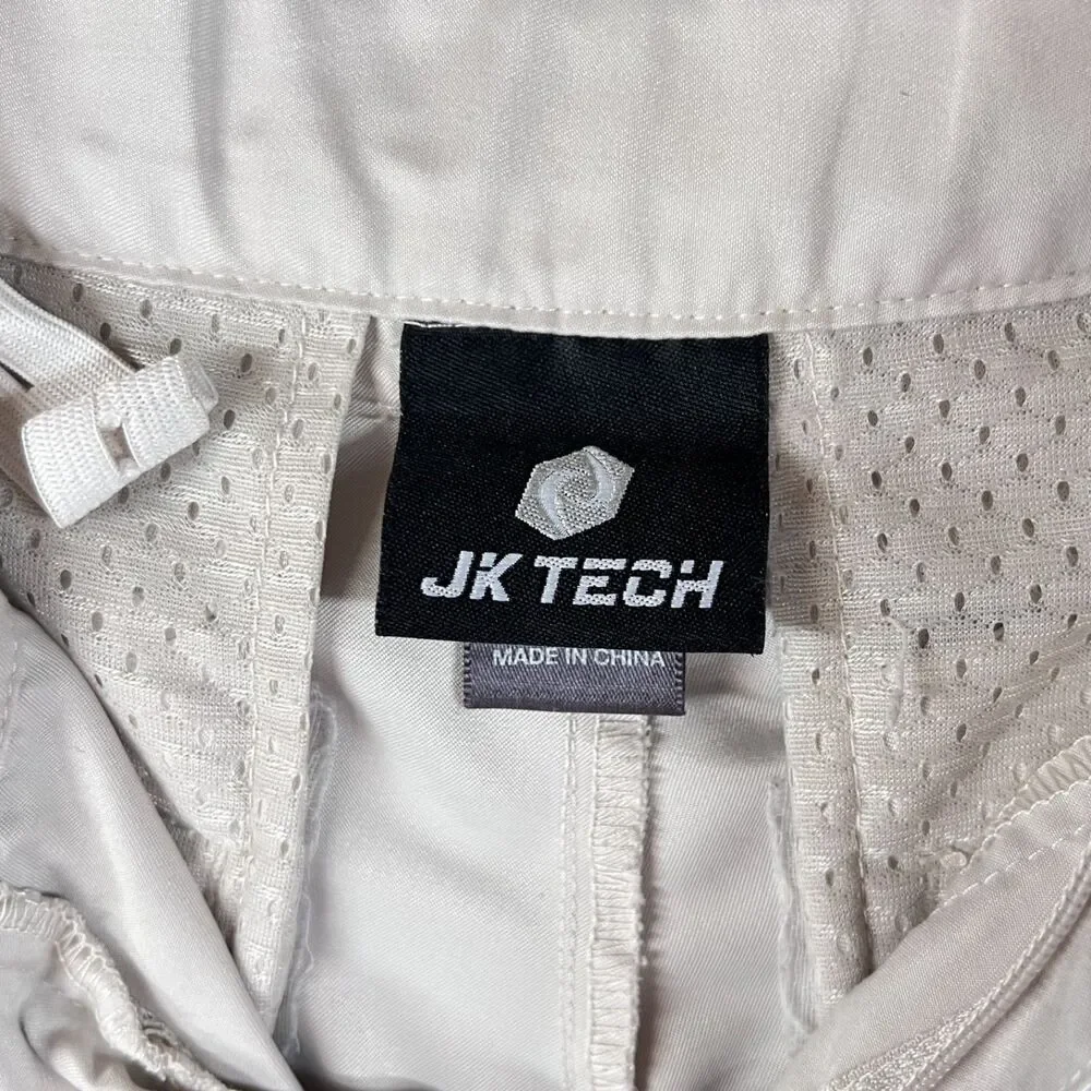 JK Tech Boys XL Beige Khaki Golf Shorts Adjustable Waist Performance Bermuda